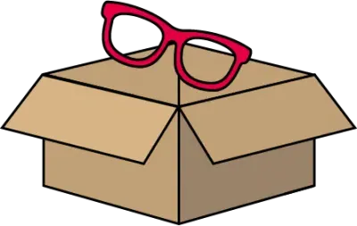 An Image of a Pair of Glasses put Inside a Box 